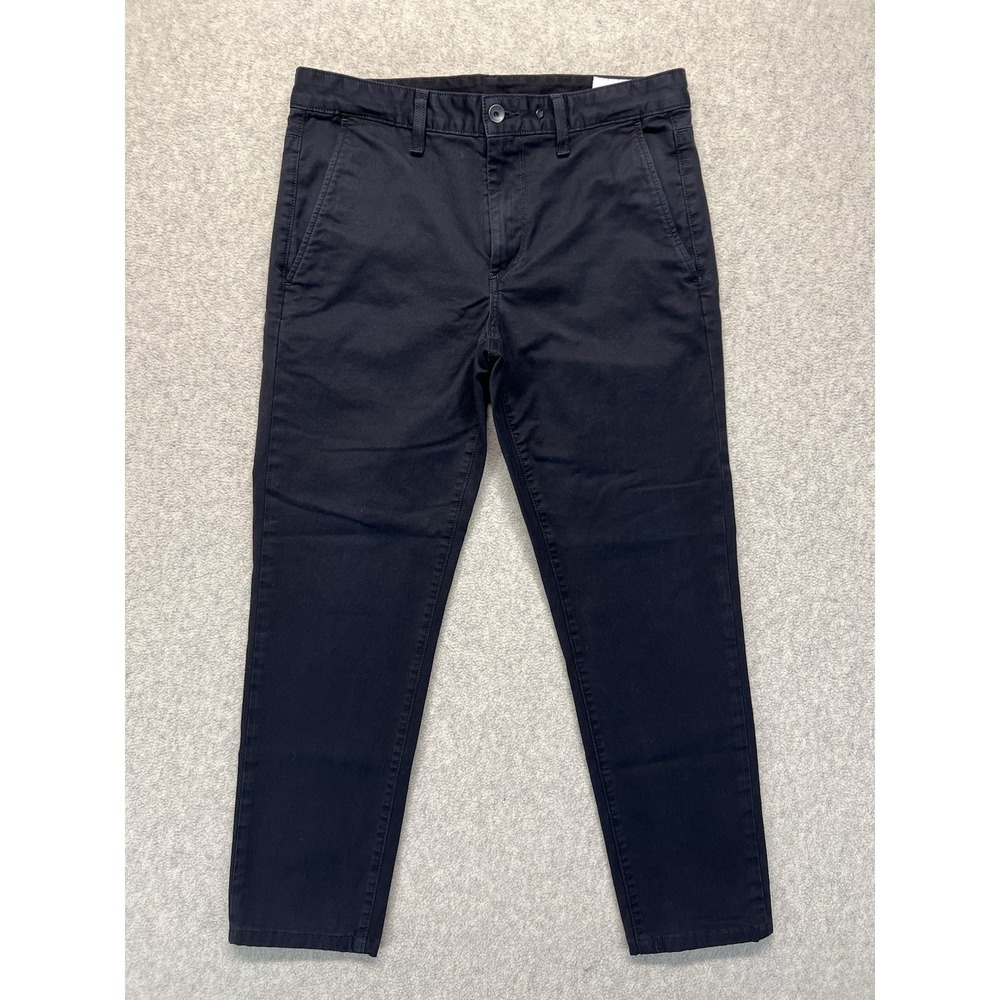 Rag & Bone Men's Black Slim Fit Chino Pants Size 32 Cropped Ankle Casual USA